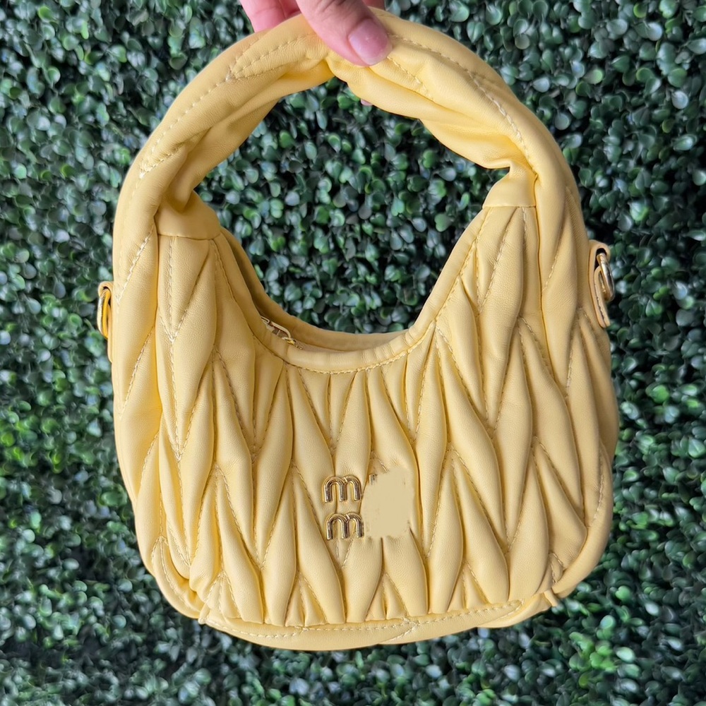 New yellow and gold fashion handbag